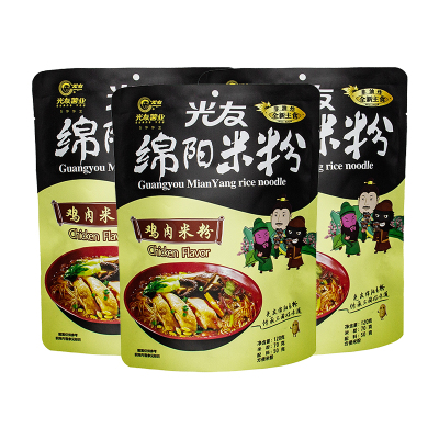 光友 绵阳米粉 120克/包 (鸡肉味) 3包组合装 四川特色早餐冲泡可食牛肉肥肠米粉粉丝