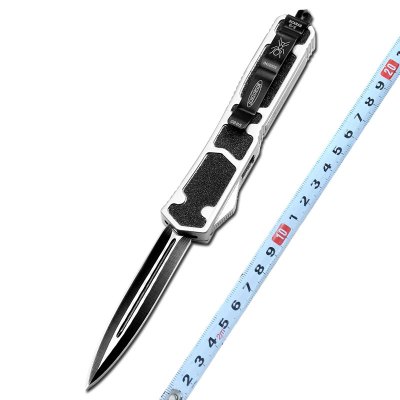 西户微技术蚂蚁刀全刃双锋刀户外刀具银色