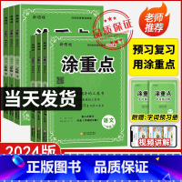 ✨赠字词预习册✨涂重点[语文RJ人教版] 六年级下 [正版]2024版新领程涂重点语文一二年级三3四4五5六6年级下册上