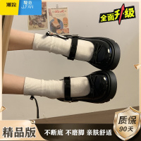 聚范厚底玛丽珍小皮鞋女英伦风2024新款日系蝴蝶结Lolita单鞋子