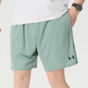安德玛(Under Armour)男裤新款运动裤跑步健身短裤篮球训练裤网眼透气五分裤6012938-100 ZP