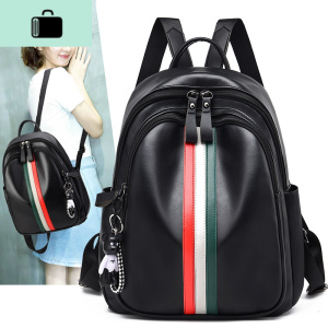 网红双肩包女2020新款韩版时尚潮软皮百搭女士小背包牛津帆布书包NEW LAKE