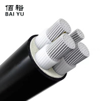 佰裕 铝芯铠装电缆 ZC-YJLV22 0.6/1KV 3*95+2*50 米