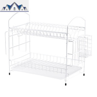 铁艺碗碟架水池放碗架 家用碗筷沥水架筷子笼厨房刀架砧板置物架 三维工匠