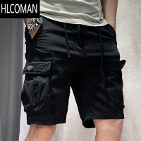HLCOMAN棉工装短裤男夏季潮流多口袋五分裤休闲青年耐脏耐磨中裤