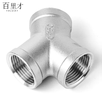百里才 不锈钢Y型内丝三通 DN32个