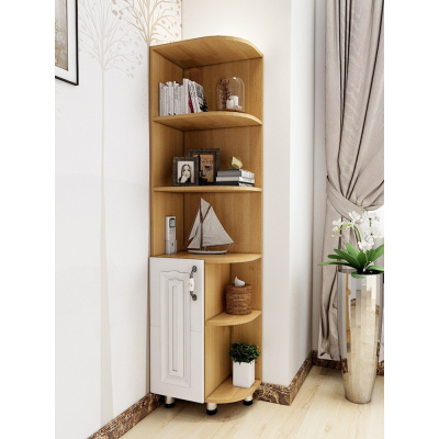 美帮汇边角柜现代简约客厅角落墙角收纳三角形卧室转角收纳柜转角置物架