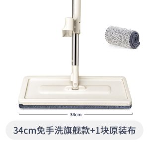 平板拖把免手洗家用一拖净加大号干湿两用拖地板网红懒人拖布