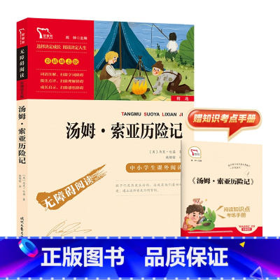 汤姆索亚历险记-时代文艺出版社 [正版]汤姆索亚历险记 快乐读书吧6年级下册课外阅读书籍 彩插励志版 无障碍阅读 和大人