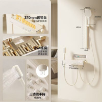 惠达(HUIDA)-TF30淋浴花无顶喷洒套装家用卫浴卫生间增压精铜喷头浴室