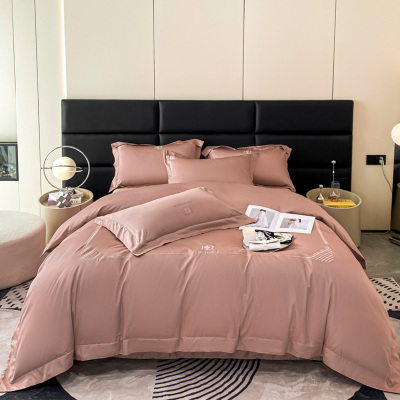 天山柔 1.5/1.8m床 1.8/2.0m床 长绒棉格里斯绣花 四件套 (计价单位:套)