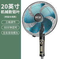 先科(SAST)电风扇落地扇家用摇头机械定时立式宿舍节能工业电扇 20寸铝叶机械款