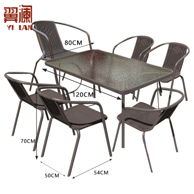 翼澜户外桌椅 6椅 套