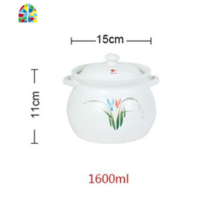 砂锅可高温大容量汤锅明火直烧汤煲家用燃气煮粥煲汤土锅 FENGHOU 白色2750ml建议三口之家使用