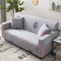 弹力懒人沙发套罩通用型全包萬能套简约布艺沙发垫全盖布 多肉 S码(沙发长度90-140cm适用)一般适合单人位