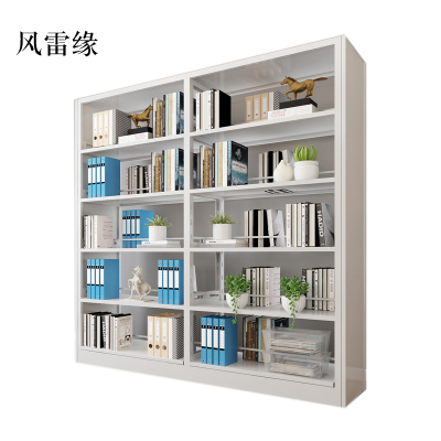 风雷缘钢制置物架图书馆单双面书店阅览室货架档案架资料架双面一列二