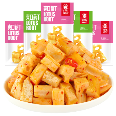 乡乡嘴香辣藕片350g/20袋藕丁卤藕湖南特产麻辣莲藕脆混合口味350g约20袋-