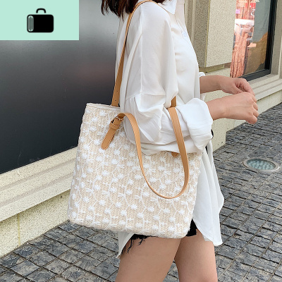 大容量女士包包2020夏季新款潮时尚百搭ins蕾丝单肩包网红托特包NEW LAKE女士单肩包