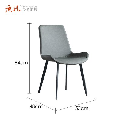 质凡意式轻奢岩板餐桌椅组合 餐椅