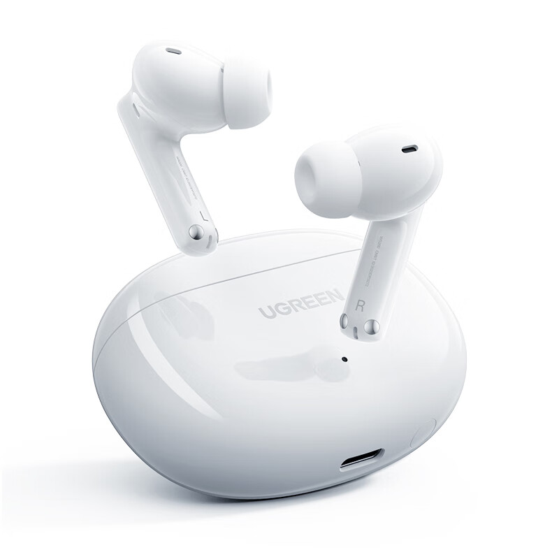 绿联(UGREEN)45585 T6s无线蓝牙耳机ANC主动降噪金标认证白色(单位:台)