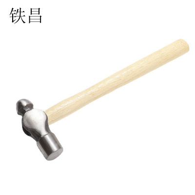 铁昌 锤子 圆头锤 手锤 木柄圆头锤 榔头 铁锤 0.5P 把