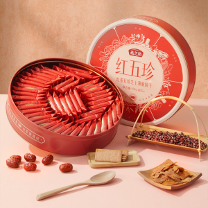 燕之坊红参五珍芝士薄脆饼干(铁盒装)