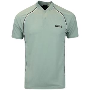 Adidas/阿迪达斯冰berg绿修身高尔夫衬衫透气舒适男款