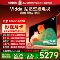 Vidda 贴贴壁纸电视 75英寸海信电视智能家用液晶电视机75V7Q