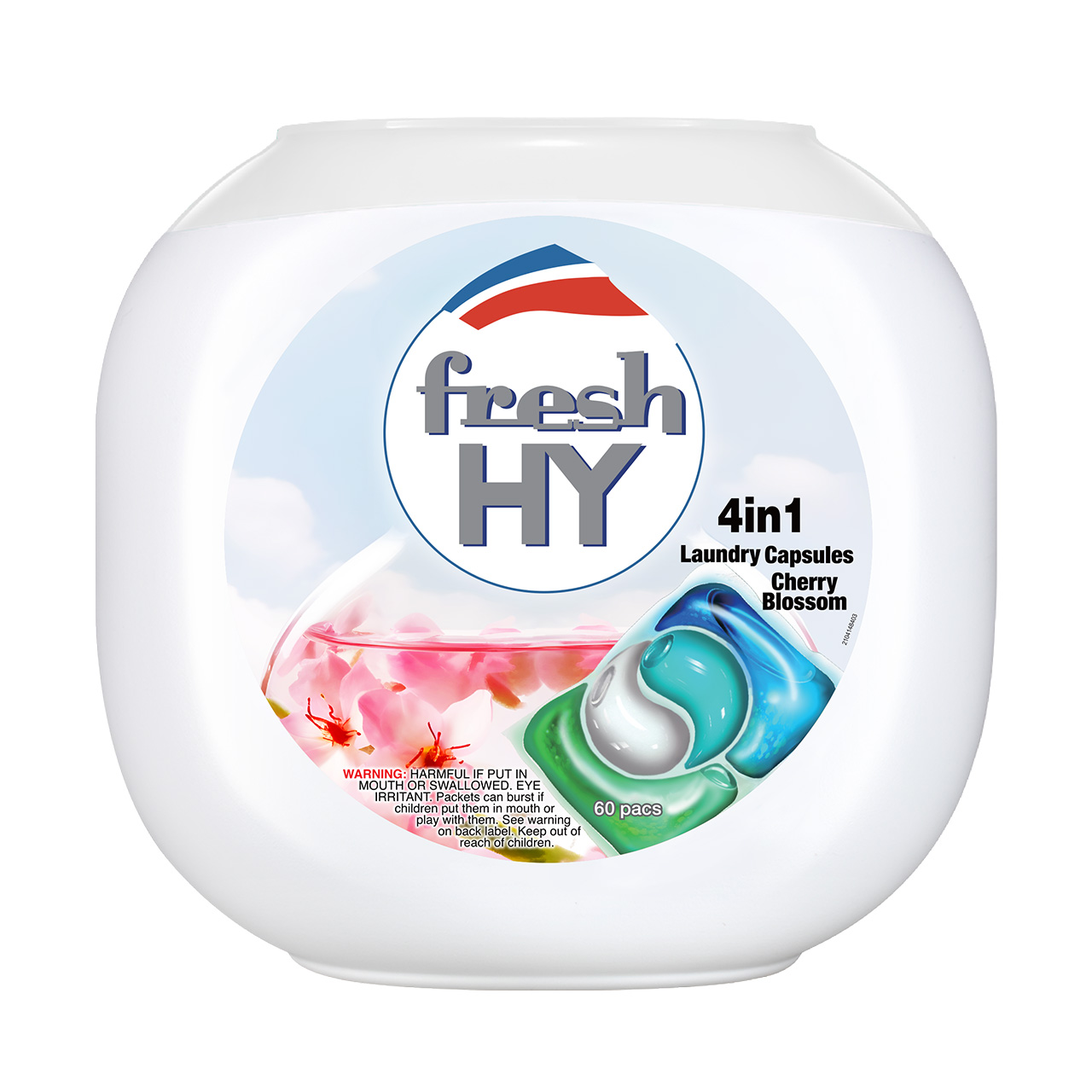 清可新 4合1留香洗衣凝珠 10ml*60粒 樱花香/玫瑰香/薰衣草香