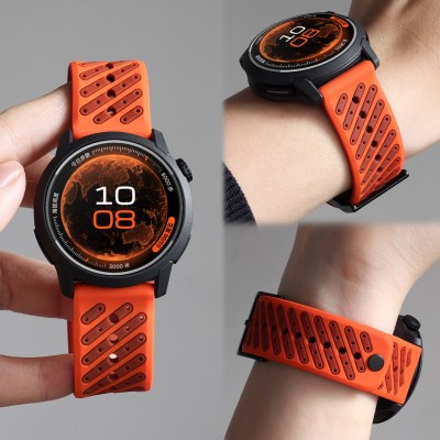 适用OPPOWatchX3表带Sport手表X2硅胶watch4pro一加手表3/2智能运动3pro男女款22mm透气官