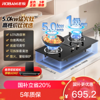 老板(Robam)星辰系列燃气炉燃气灶20B0A 双灶嵌入台式煤气灶5.2kW可调节灶具换装不改孔