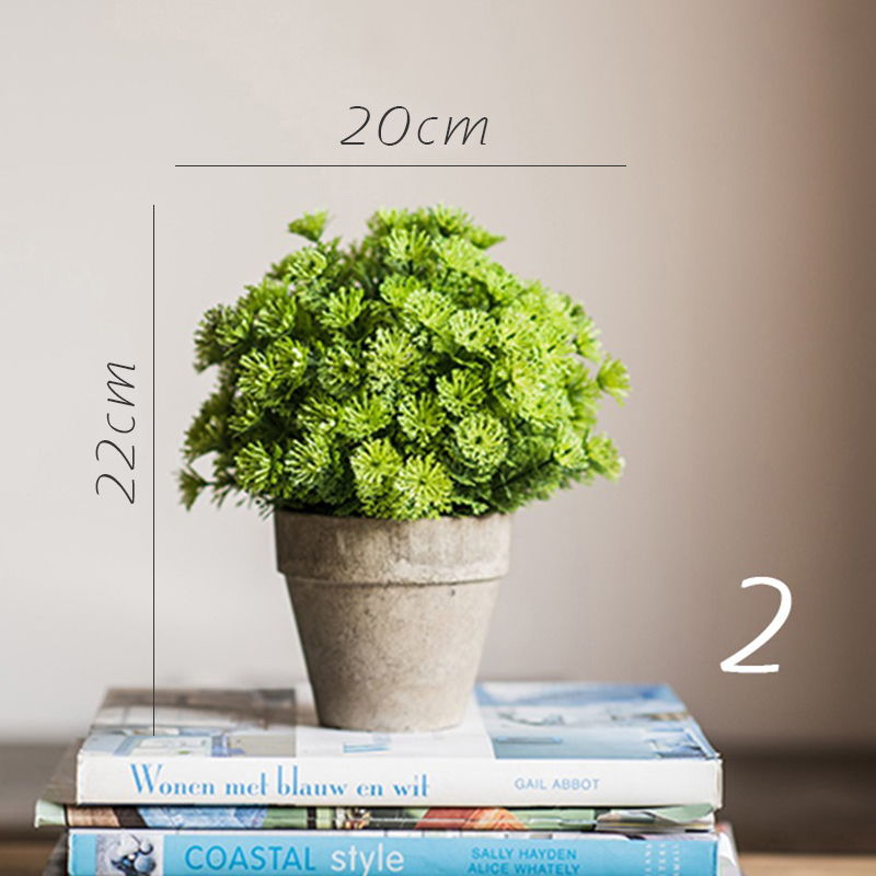 家柏饰(CORATED)暮雪仿真树球盆景桌面装饰摆件绿植球办公室餐桌咖啡馆 2