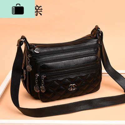 中年女包妈妈包包女2020新款时尚百搭大容量中老年奶奶单肩斜挎包NEW LAKE女斜挎包