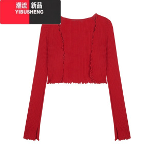 YIBUSHENG蝴蝶结碎花吊带连衣裙女季气质性感甜辣妹裙子修身收腰包臀短裙