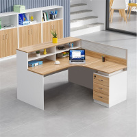 易企采 L型单人位不含椅 职员工位卡座屏风隔断办公桌 单位:张140*150*110CM