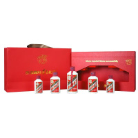 贵州茅台酒步步高升礼盒53度酱香型白酒50ml*2+100ml*2+200ml