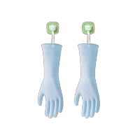 天富星 厨房洗碗手套乳胶家务悬挂家用防水加厚耐用贴手洗衣服清洁橡胶 双