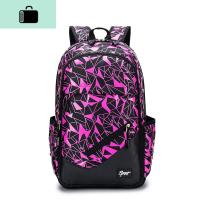 韩版双肩包女士旅行背包大容量电脑包帆布休闲初中学生书包男潮流NEW LAKE 大号1106新款T粉