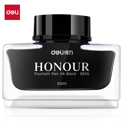得力S635瓶装墨水/(黑)
