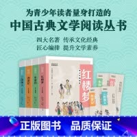 [原版封面套装4册]四大名著青少插图版 [正版]四大名著青少年版本 中国古典文学名著悦读系列(套装4册) 红楼梦三国