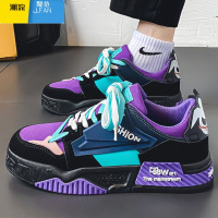 聚范男鞋夏季潮流百搭透气休闲板鞋男款2024新款帆布运动老爹潮鞋春季