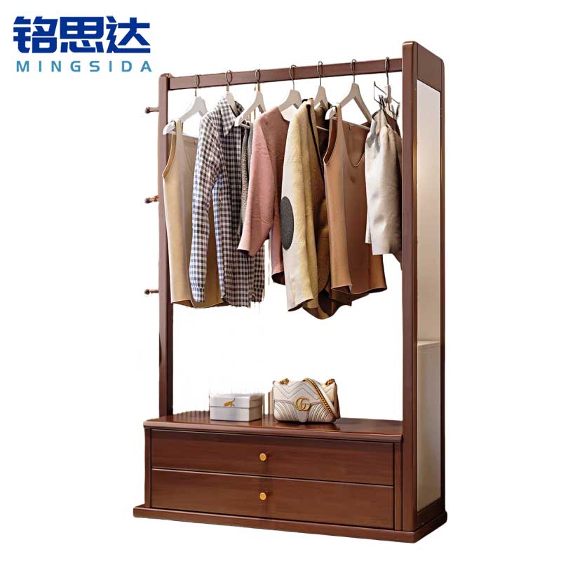 铭思达实木衣帽架