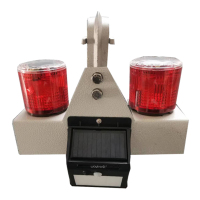 奔冲 太阳能智能警示灯 BC510 DC3.7 V 红色