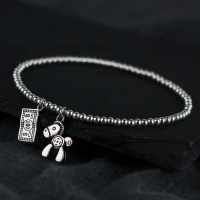 复古森系个性饰品原创设计银饰韩版学生简约银珠脚饰马上有钱脚链送女朋友老婆情人节七夕生日礼物