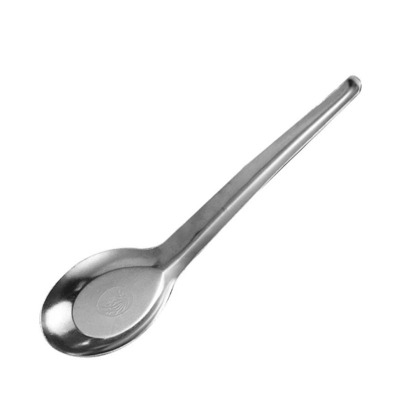 家用汤匙 410不锈钢平底勺 长柄大平勺 10个装