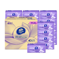 维达 棉韧抽纸 面巾纸餐巾纸153×195mm 3层100抽 20包/箱 单位:箱