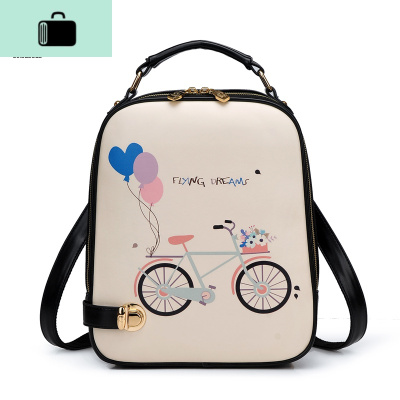 双肩包女可爱背包书包韩版百搭高中学生旅行包小包潮小清新NEW LAKE