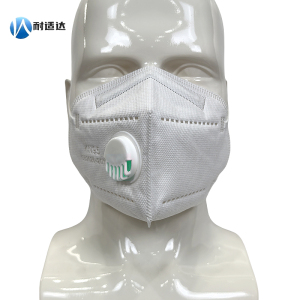 耐适达 KN95耳挂式带阀折叠防尘口罩 806V/只