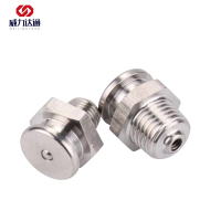 威力达通 304不锈钢平扣式黄油嘴 10*1平头 个