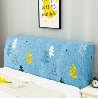 床头套罩全包北欧风格萬能通用防尘软包木床头靠背保护可拆洗 玉树() 1.2米(适合1.1-1.4米床头使用)